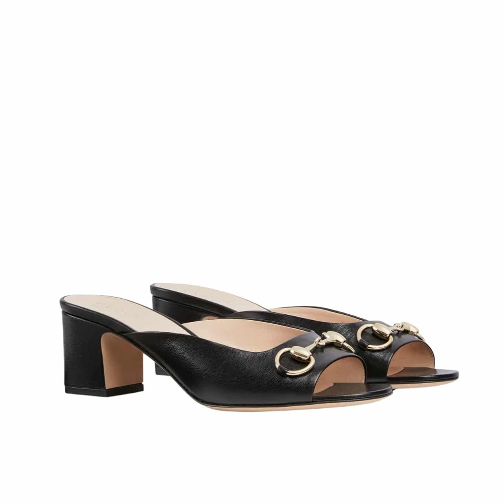 Gucci Women Horsebit Slide Black 816607 C9D00 1000 - Image 2