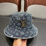 Louis Vuitton Monogram Bucket Lv Logo Denim Blue - Image 3