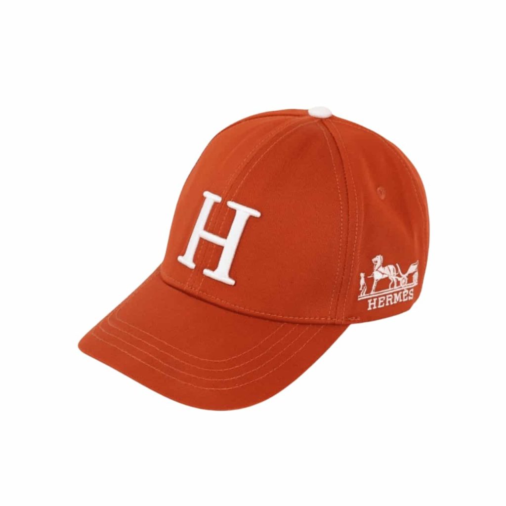 Hermes New Carriage Baseball Cap Orange - Image 2