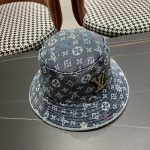 Louis Vuitton Monogram Bucket Lv Logo Denim Blue - Image 4