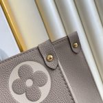 Louis Vuitton Onthego MM Monogram Empreinte Leather Tote Bag Dove Cream 35cm M45494 - Image 7