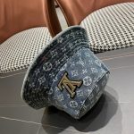 Louis Vuitton Monogram Bucket Lv Logo Denim Blue - Image 6