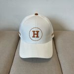 Hermes Baseball Cap White H Logo - Image 3