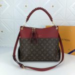 Louis Vuitton Maida Hobo Handbag Monogram Tuilerie Bezas Red 33Cm M43798 - Image 3
