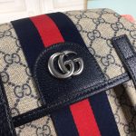 Gucci Ophidia GG Medium Backpack Beige Blue GG Supreme 40cm 598140 HUHAN 4079 - Image 6