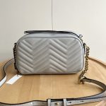 Gucci Gg Marmont Small Shoulder Bag Light Grey 24Cm 447632 Aabzb 1712 - Image 7