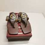 Gucci Women'S Blondie Thong Sandals Brown 752659 9I650 9769 - Image 7