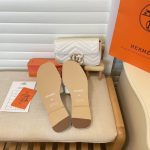 Hermes Oran Sandals Full White - Image 9