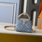 Louis Vuitton Capucines Mini Denim Blue 21Cm M12947 - Image 3