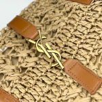 Saint Laurent Panier Raffia Natural Brown 39Cm 688221 Gaaac 2080 - Image 7