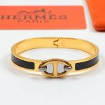 Hermes Mini Clic Chaine D'ancre Bracelet Gold Tone With Black H209000fv01pm - Image 3