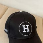 Hermes Baseball Cap Black H Logo - Image 6