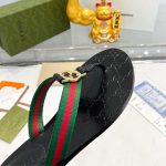 Gucci GG Thong Web Sandal Black 270374 H9020 8476 - Image 8