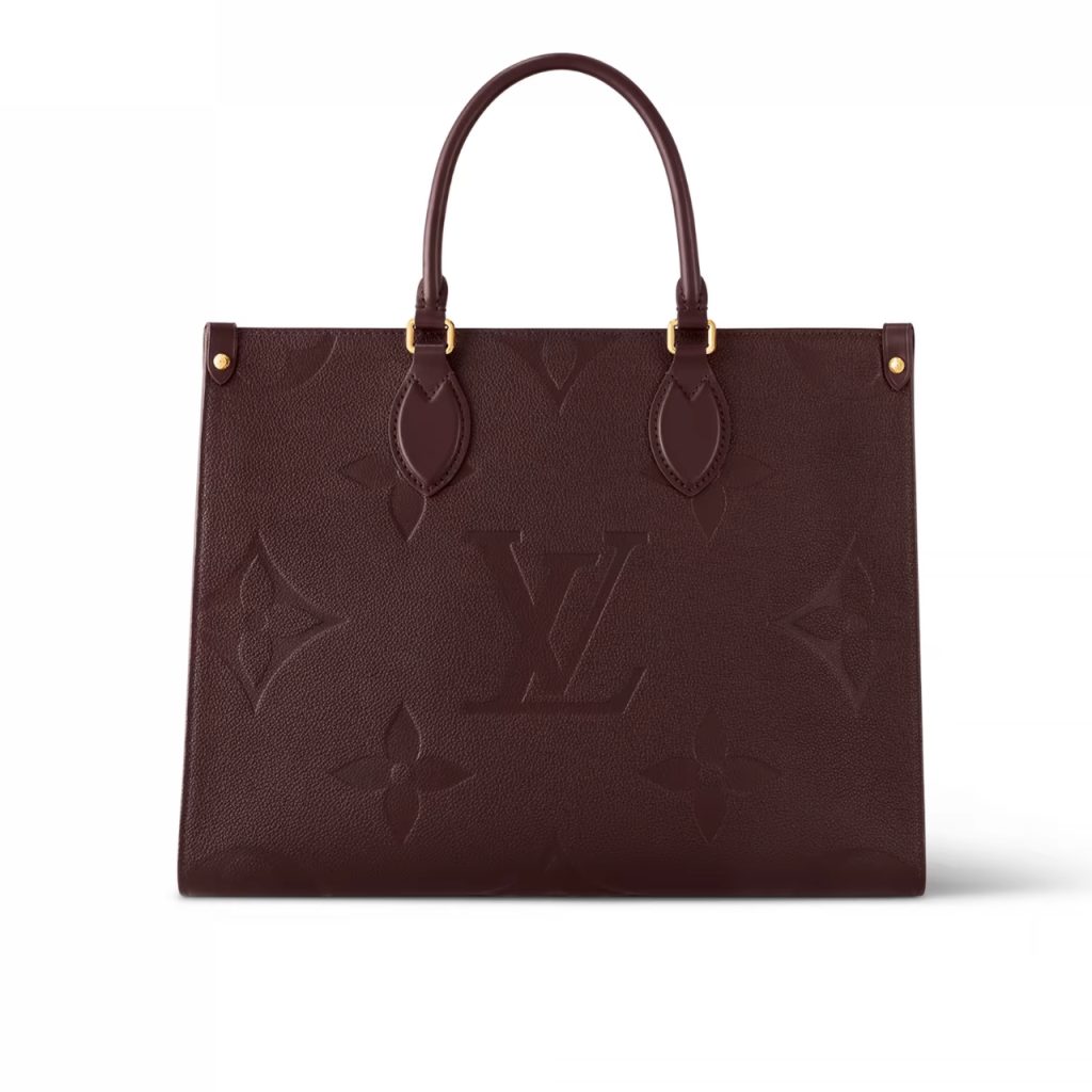 Louis Vuitton Onthego MM Monogram Empreinte Wine Red 25Cm M46601 - Image 2