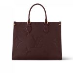 Louis Vuitton Onthego MM Monogram Empreinte Wine Red 25Cm M46601