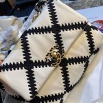 Chanel 19 Flap Bag Crochet Gold And Silver Tone White Black 24Cm AS1160 B04824 C0200 - Image 3