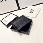 Gucci Guccissima Web Bifold Wallet Black 11cm - Image 4