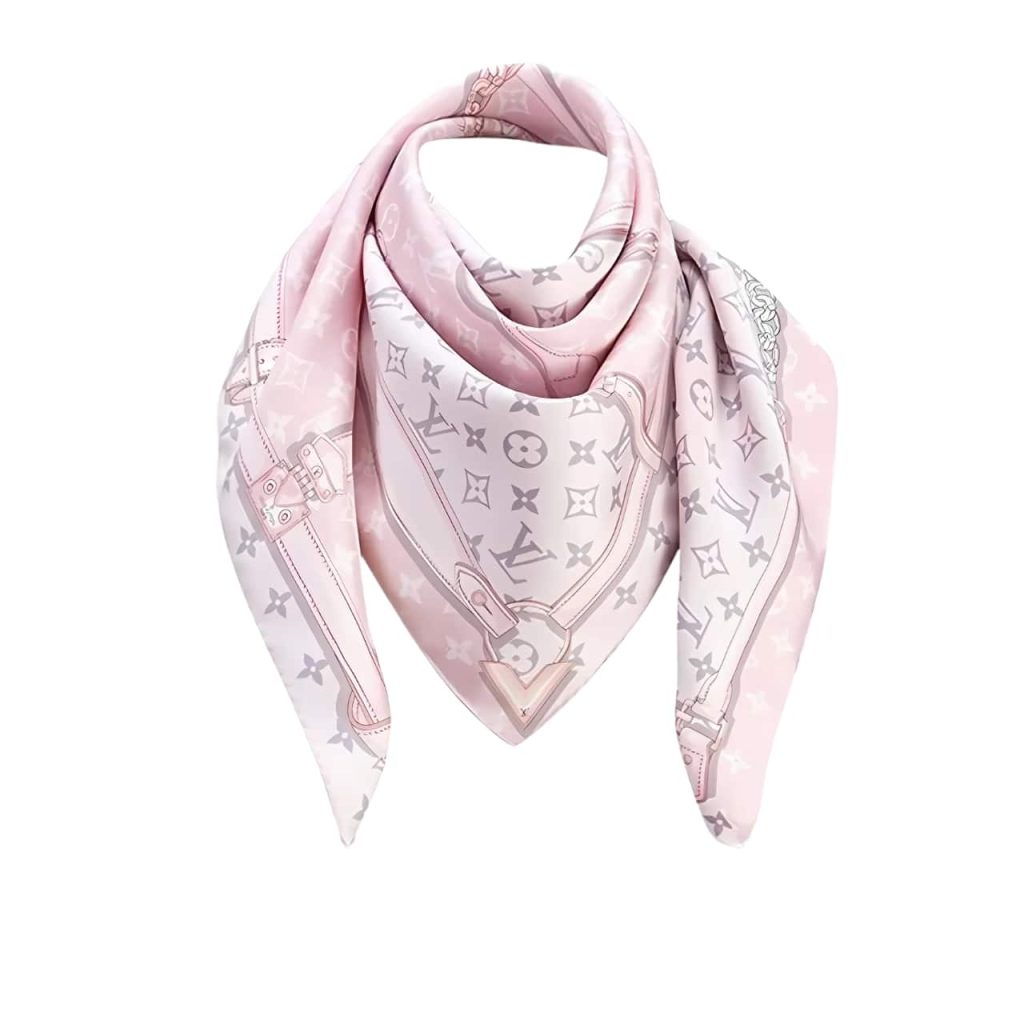 Louis Vuitton Lv Monogram Confidential Square Scarf Pink 90cm - Image 2