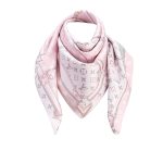 Louis Vuitton Lv Monogram Confidential Square Scarf Pink 90cm