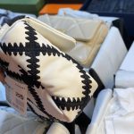 Chanel 19 Flap Bag Crochet Gold And Silver Tone White Black 24Cm AS1160 B04824 C0200 - Image 7