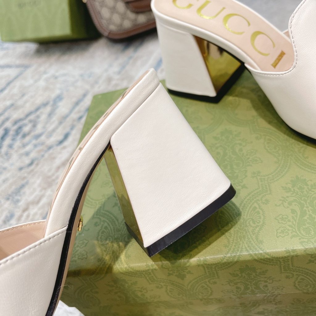 Gucci Women’S Slide Sandal With Horsebit White 655412 Bko00 9022 - Image 7