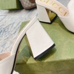 Gucci Women’S Slide Sandal With Horsebit White 655412 Bko00 9022 - Image 7