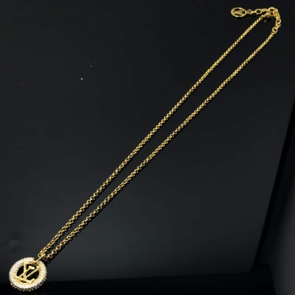 Louis Vuitton Louise By Night Necklace Gold M00759 - Image 6