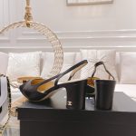 Chanel Slingbacks Grosgrain Black G31318 Y50006 94305 - Image 9