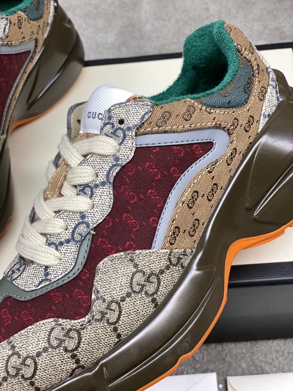 Gucci Women'S Gg Rhyton Sneaker ‎619891 99Wg0 6060 - Image 4