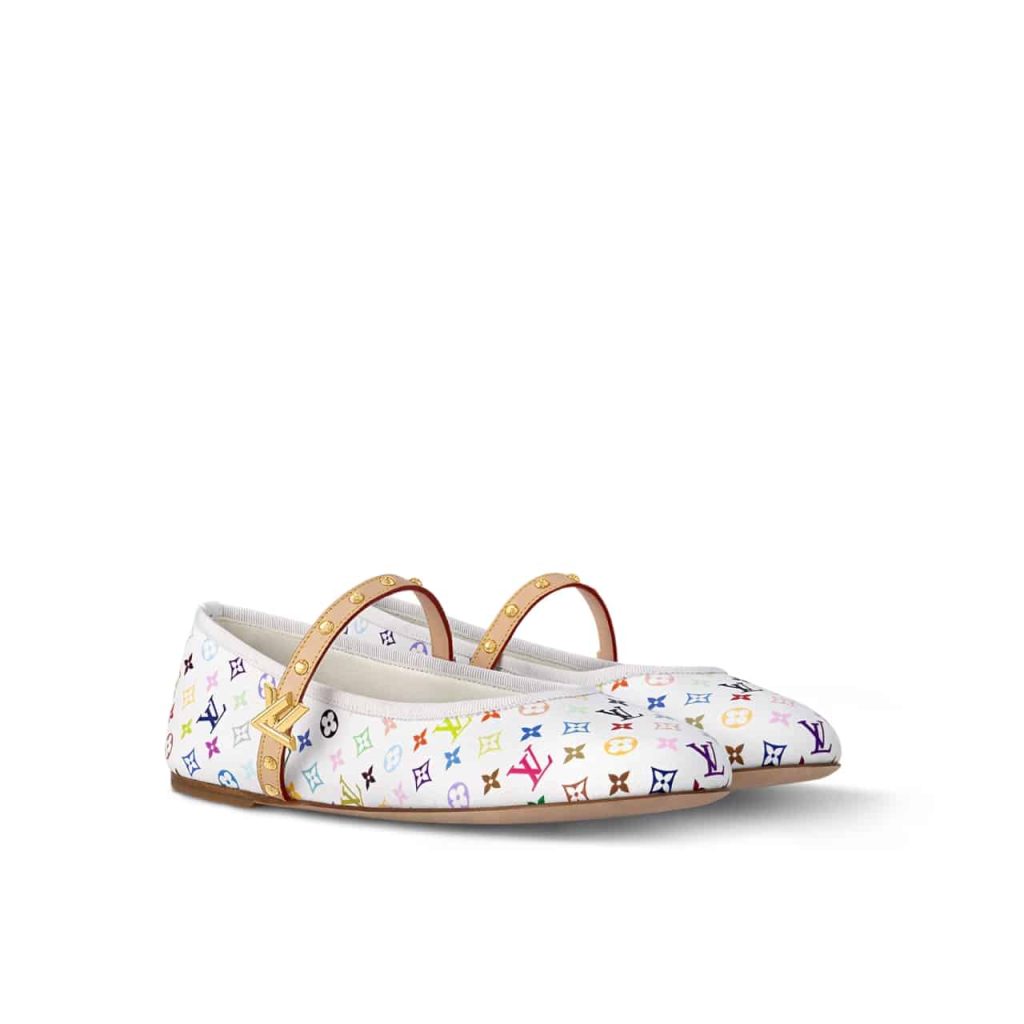 Louis Vuitton X Takashi Murakami Romy Flat Ballerina White 1agvfm - Image 2