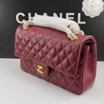 Chanel Classic 11.12 Handbag Gold Tone Metal Burgundy 25Cm A01112 Y04059 Nzv44 - Image 4