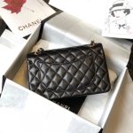 Chanel Classic 11.12 Handbag Gold Tone Metal Black 25Cm A01112 Y01295 94305 - Image 5