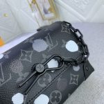 Louis Vuitton X Yayoi Kusama Steamer Wearable Wallet Monogram Eclipse Black 18cm - Image 7