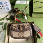 Gucci Bamboo 1947 Jumbo Gg Small Top Handle Bag 18Cm - Image 3
