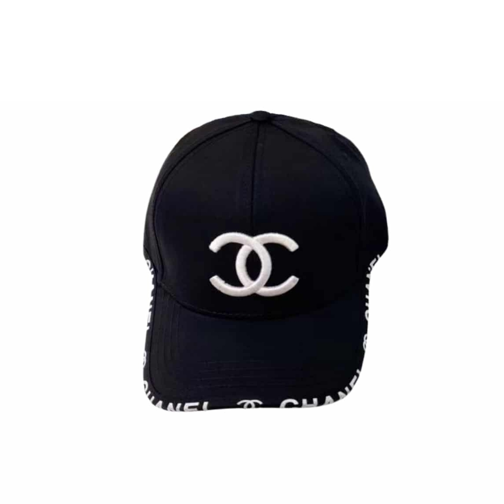 305.jpg Chanel CC Cotton Baseball Cap Black - Image 1