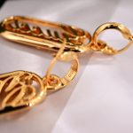 Gucci Hoop Earrings With Gucci Lettering Gold 796874 I4600 8005 - Image 4