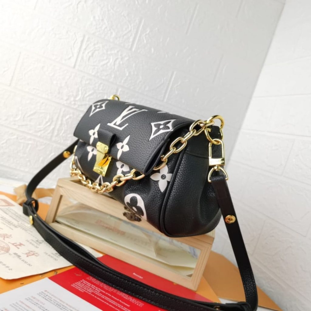 Louis Vuitton Favorite Bag Bicolour Monogram Empreinte Black 24Cm M45859 - Image 4
