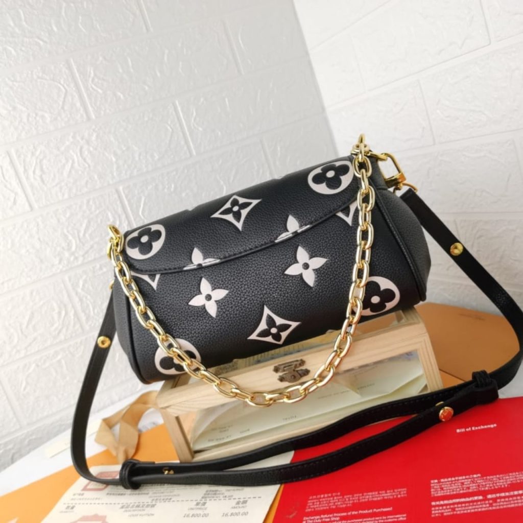 Louis Vuitton Favorite Bag Bicolour Monogram Empreinte Black 24Cm M45859 - Image 5