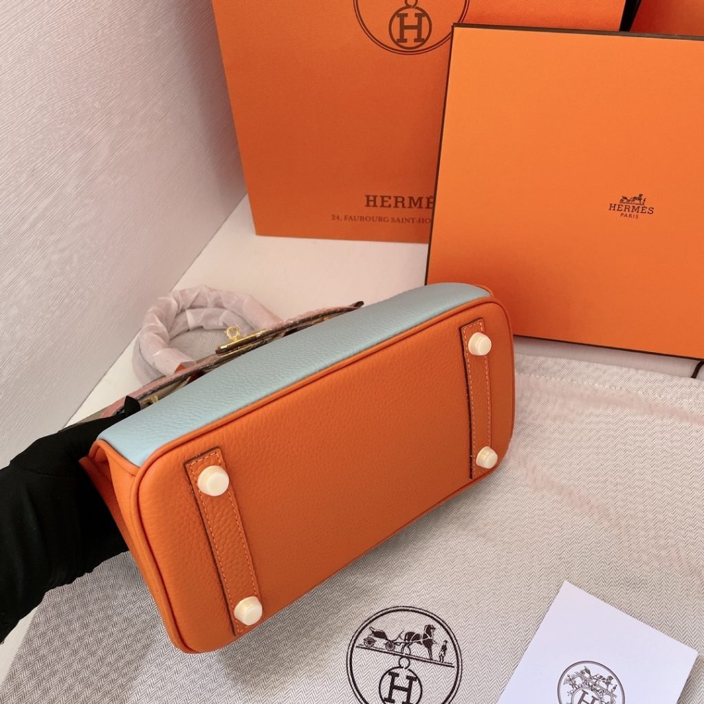 Hermes Birkin Mini Gold Hardware Epsom Multicolor 20Cm - Image 7