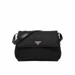 Prada Re Nylon Large Padded Shoulder Bag Black 30Cm 1Bd256 Rdln F0002 V Ooo