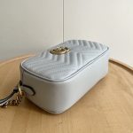 Gucci Gg Marmont Small Shoulder Bag Light Grey 24Cm 447632 Aabzb 1712 - Image 5