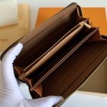 Louis Vuitton Zippy Wallet Monogram Canvas Brown 19cm M42616 - Image 10