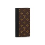 Louis Vuitton Brazza Wallet Monogram Macassar Brown 19Cm M69410