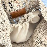 Saint Laurent Panier Raffia Natural Brown 39Cm 688221 Gaaac 2080 - Image 9