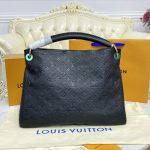 Louis Vuitton Artsy MM Monogram Empreinte Leather Black 41cm M41066 - Image 9