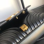 Gucci Marmont Medium Matelassé Shoulder Bag Black 26cm 443496 DTDIT 1000 - Image 10