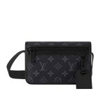 Louis Vuitton Bosphore Wearable Wallet Monogram Eclipse Canvas Black 19Cm M12599