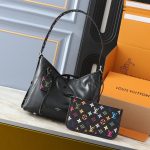 Louis Vuitton X Takashi Murakami Carryall Vibe MM Black 29cm M13105 - Image 3