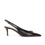 Valentino Vlogo The Bold Edition Slingback Pumps In Patent Leather 60Mm In Black - Image 10