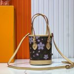 Louis Vuitton X Murakami Nano Bucket Monogram Canvas Sakura Brown 17Cm M13417 - Image 8